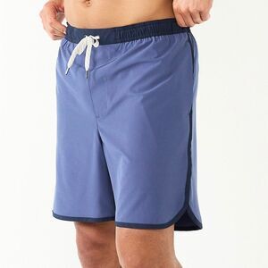 SONOMA Swim Trunks Men’s XL Blue Side pockets zippered back pocket drawstring